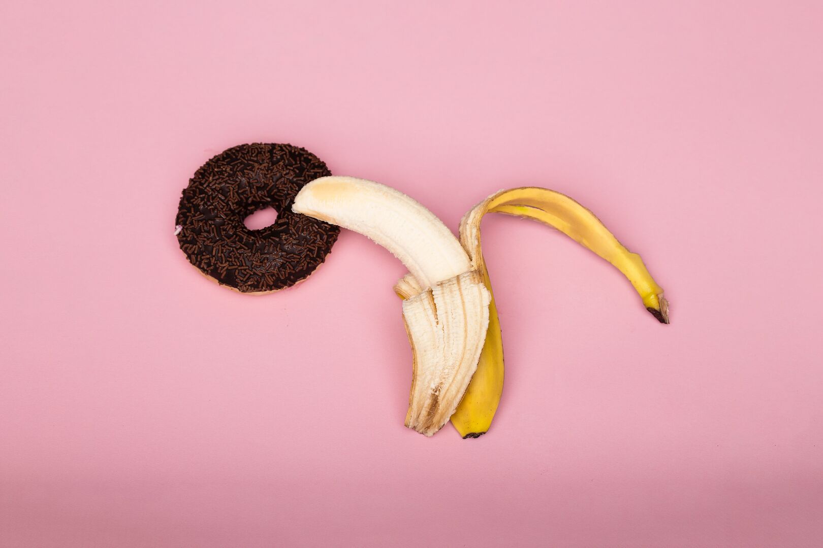 Banane et donut