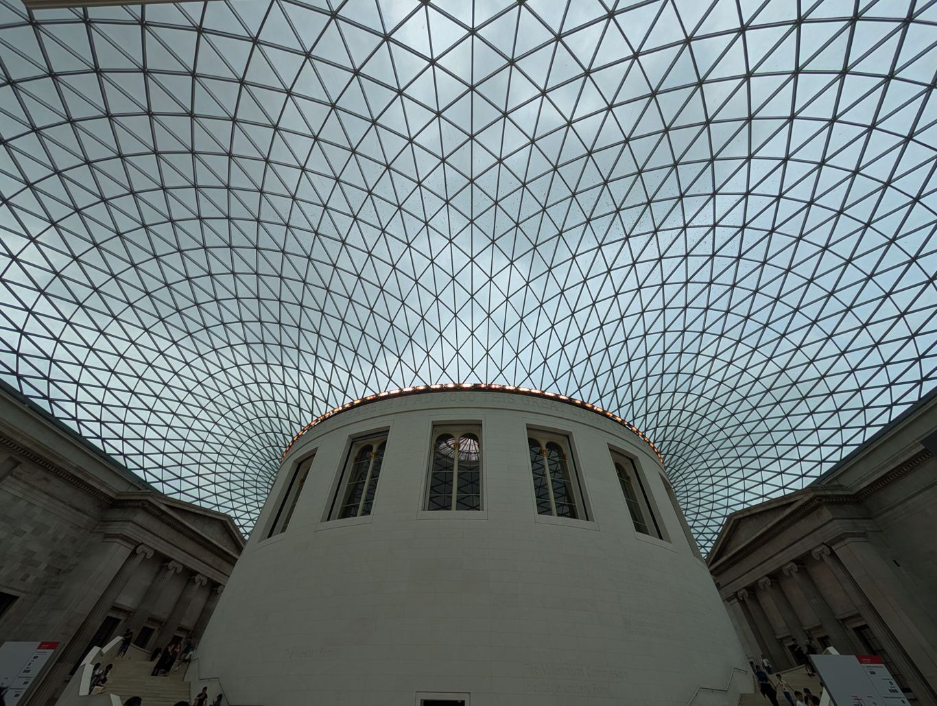 Le toit de verre du British museum.