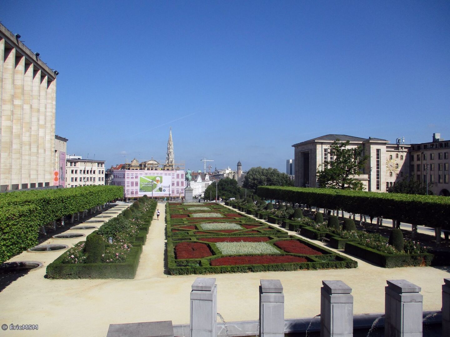 La vue sur Bruxelles depuis le Mont des Arts