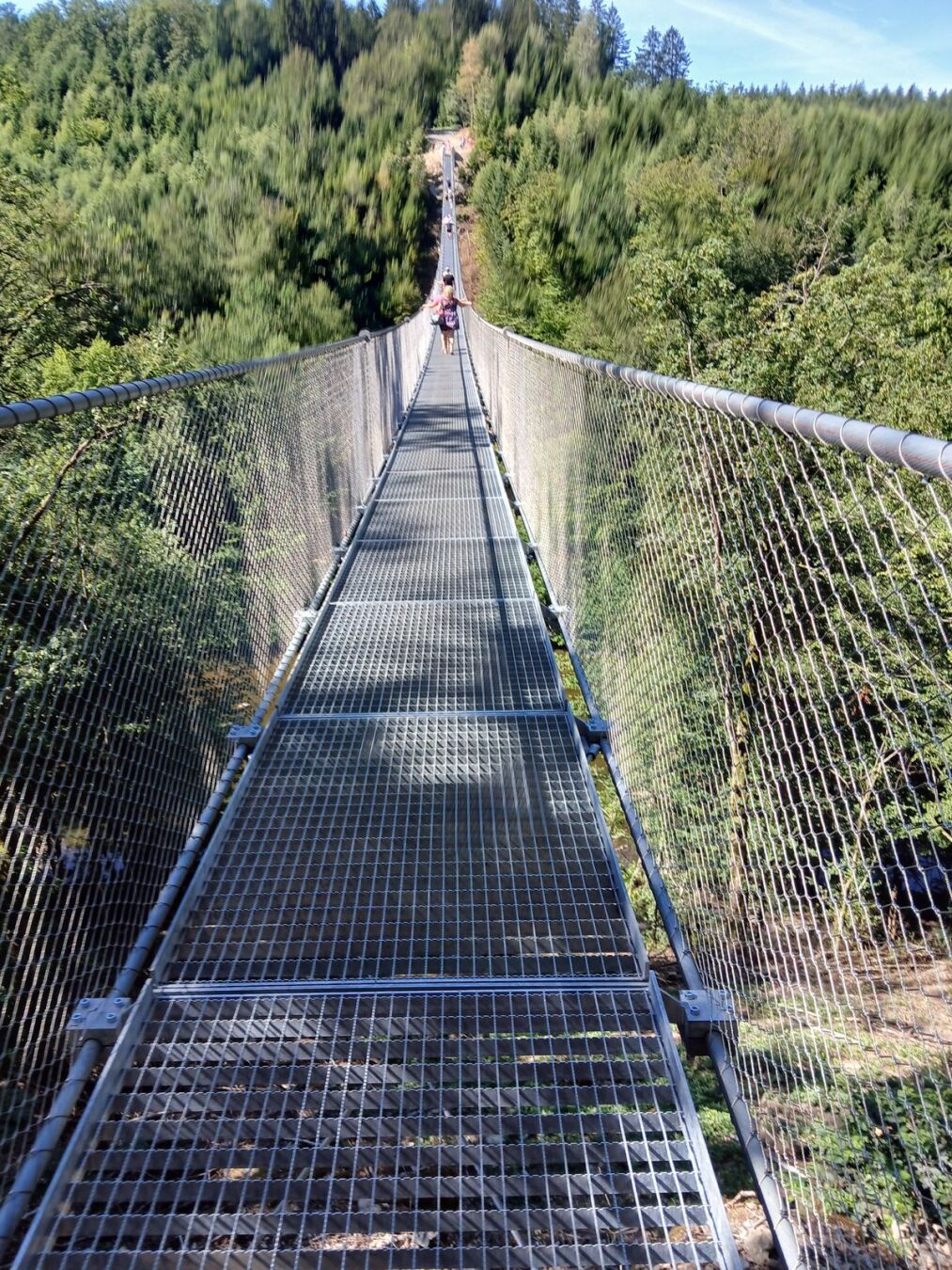 Sur la passerelle