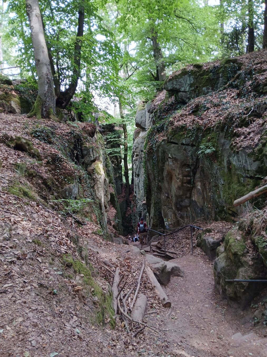La sortie de la gorge du diable.