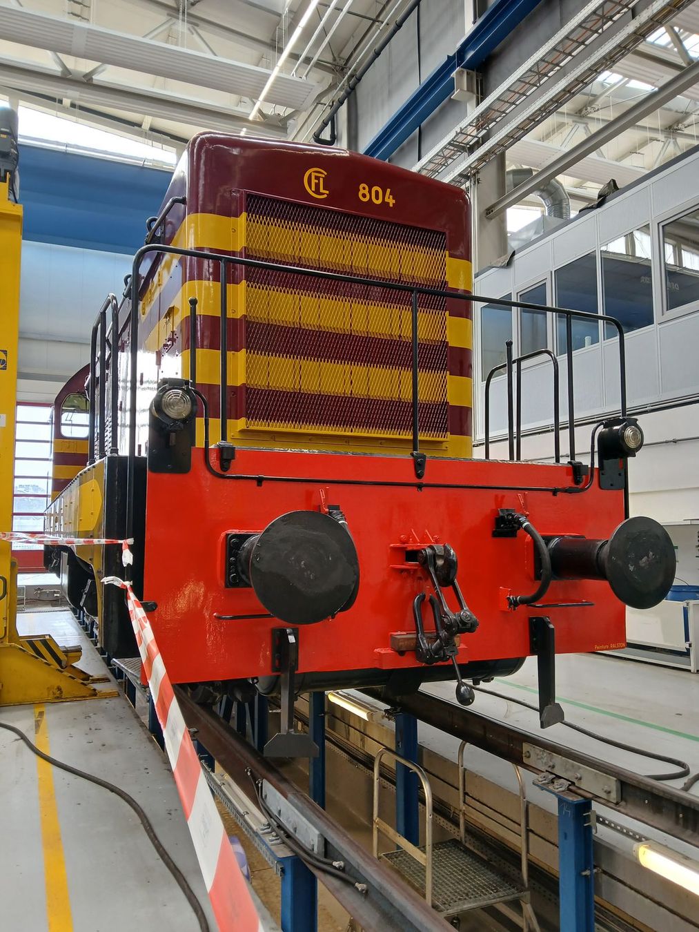 Locomotive 804 des CFL aujourd'hui dans les collections du patrimoine national