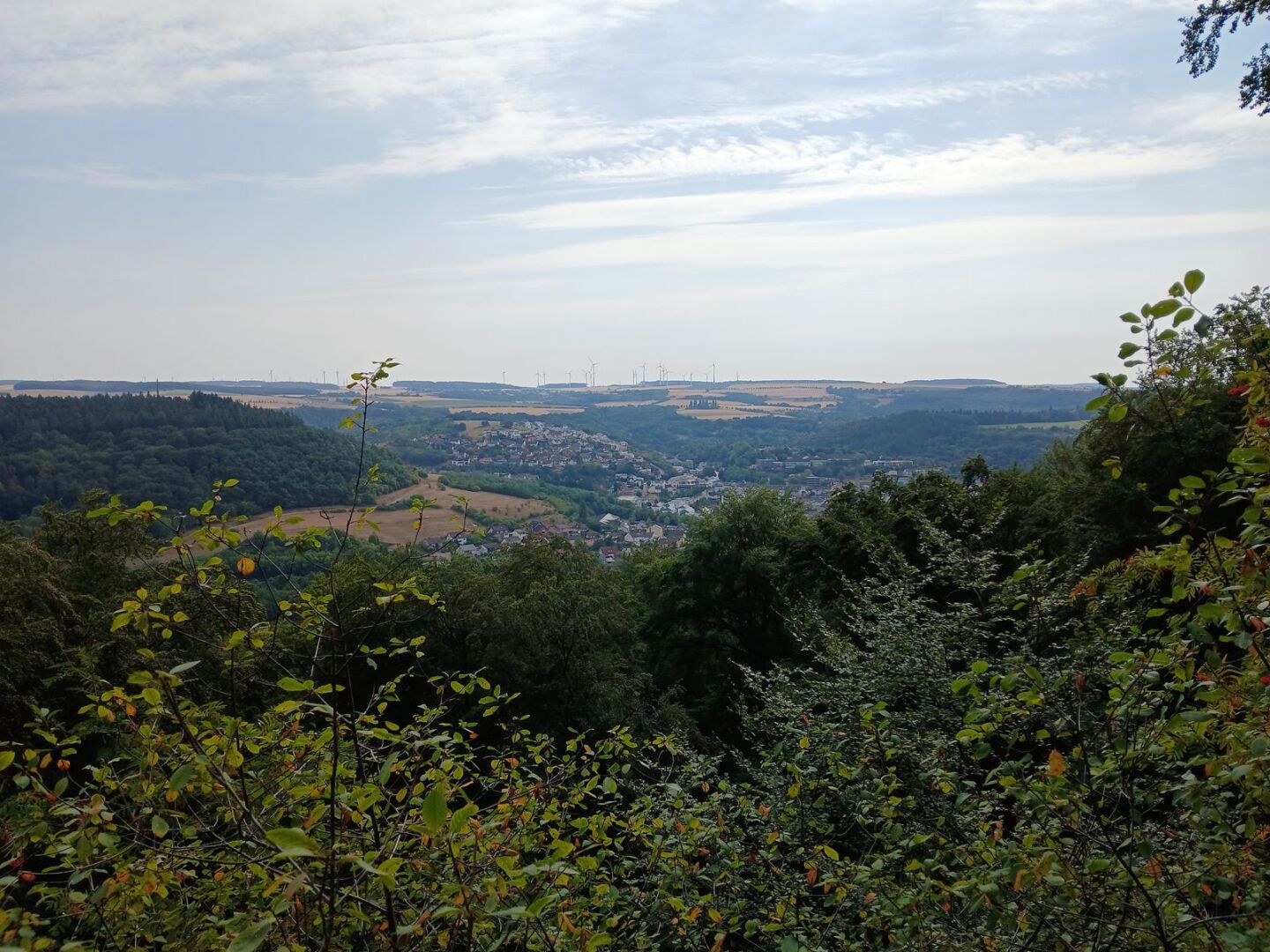 Vue panoramique sur Irrel dans la vallée de la Prüm